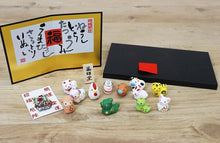 將圖片載入圖庫檢視器 ☆現貨(24小時內出貨). 陶器名產 愛知縣瀬戸市 藥師窯 招福開運擺飾 錦彩招福十二支招福 干支 薬師窯