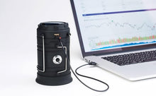 將圖片載入圖庫檢視器 ☆現貨(24小時內出貨). MOSIMONISONAERU 太陽能充電&USB充電 攜帶充電器功能 LED6燈 露營燈 手提燈