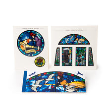 將圖片載入圖庫檢視器 ☆台灣現貨  三鷹之森吉卜力美術館限定販售  日本製 彩色玻璃風格的魔女の宅急便明信片 3個組合