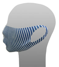 將圖片載入圖庫檢視器 ☆台灣現貨 日本VALETTE可清洗而對肌膚溫和的涼爽3D設計口罩 (Denim Stripe) 大人用