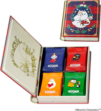 將圖片載入圖庫檢視器 ☆台灣現貨. MOOMIN嚕嚕米 x Mary's合作產品 MOOMIN嚕嚕米巧克力16個 一本書風格的鐵盒.