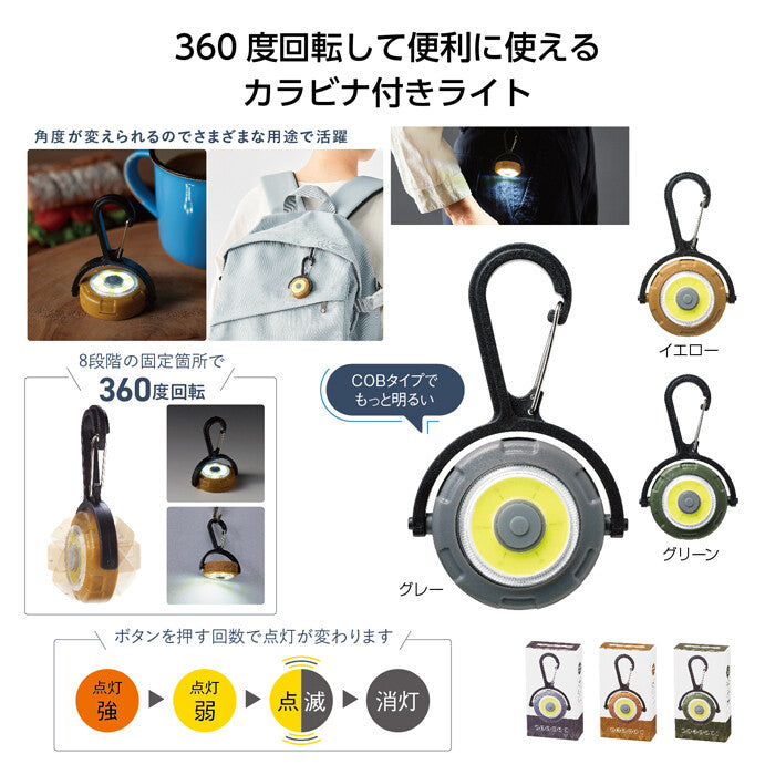 【預購產品/預計6月抵達台灣】.  360度可迴轉 防災COB燈
