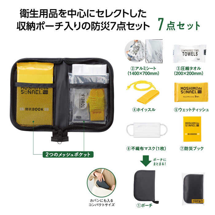 【預購產品/預計6月抵達台灣】. 日本モシモニソナエル  救護・防災 簡易方便套組