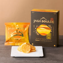 將圖片載入圖庫檢視器 ☆現貨(24小時內出貨).  日本Calbee+ X 東京香蕉TOKYO BANANA 聯名產品  JAGA BOULDE厚切洋芋片 4包盒裝
