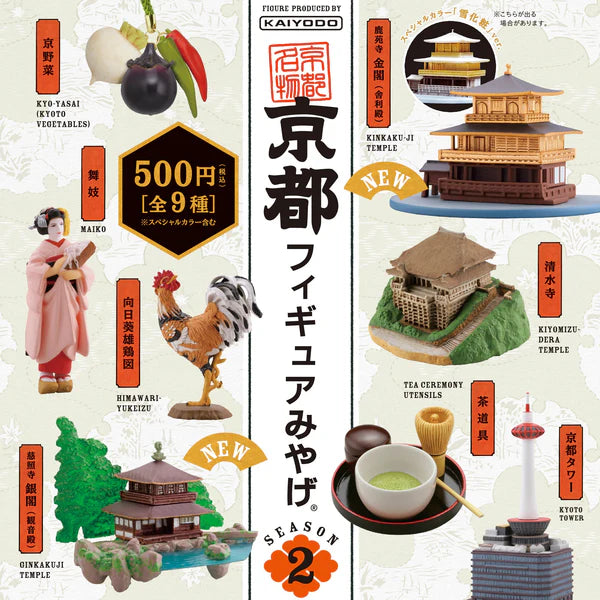 ☆現貨(24小時內出貨) . 日本玩具公司Kenelephant  日本扭蛋  京都景點 miniature collection