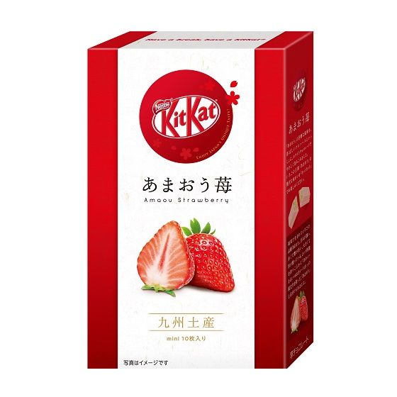 ☆台灣現貨.  九州あまおう甘王草莓  x KitKat合作 巧克力