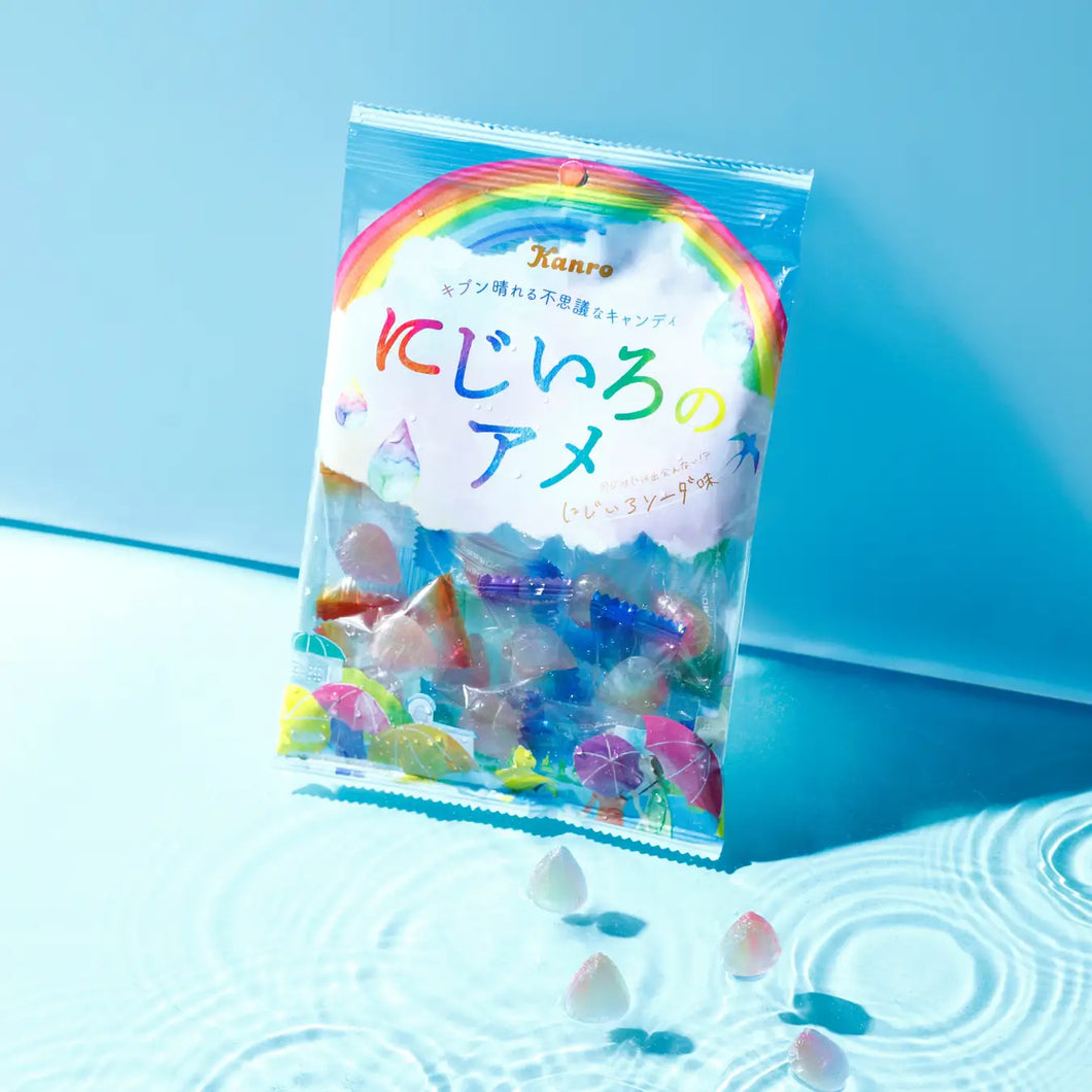 ☆現貨(24小時內出貨)  KANRO  にじいろのアメ 彩虹 七彩的糖果