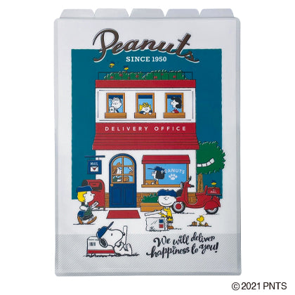 ☆現貨(24小時內出貨).  日本郵局限定販售 SNOOPY 史努比 Peanuts 5分隔文件夾 A4紙用